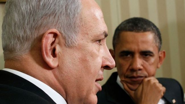 Israeli Prime Minister Benjamin Netanyahu (L) and US President Barack Obama